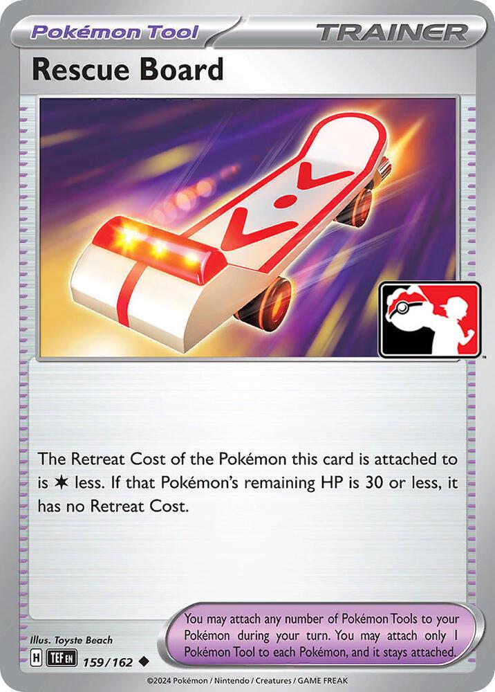 Temporal Forces Rescue Board [Prize-Pack] Pokémon card
